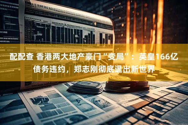 配配查 香港两大地产豪门“变局”：英皇166亿债务违约，郑志刚彻底退出新世界