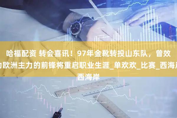 哈福配资 转会喜讯！97年金靴转投山东队，曾效力欧洲主力的前锋将重启职业生涯_单欢欢_比赛_西海岸