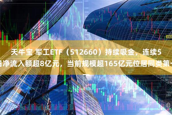 天牛宝 军工ETF（512660）持续吸金，连续5日净流入额超8亿元，当前规模超165亿元位居同类第一